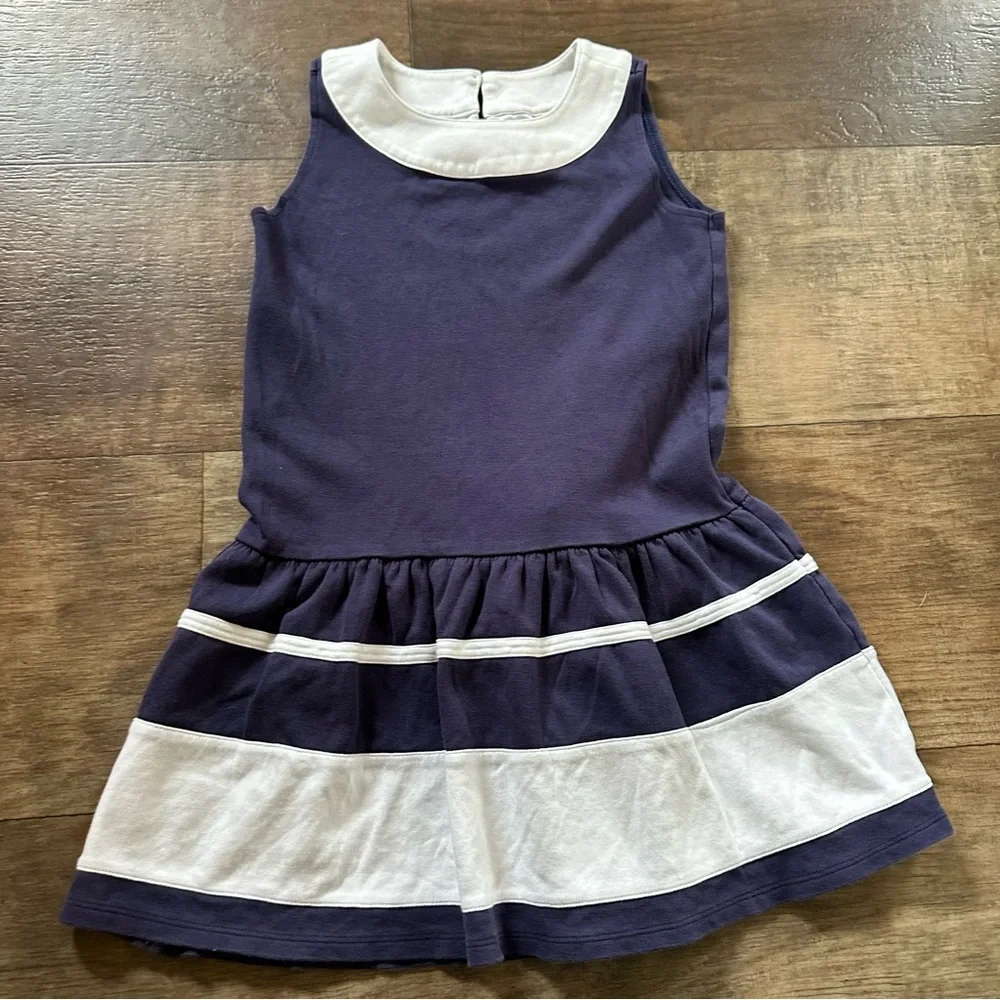 Gymboree Navy and White nautical cotton dress